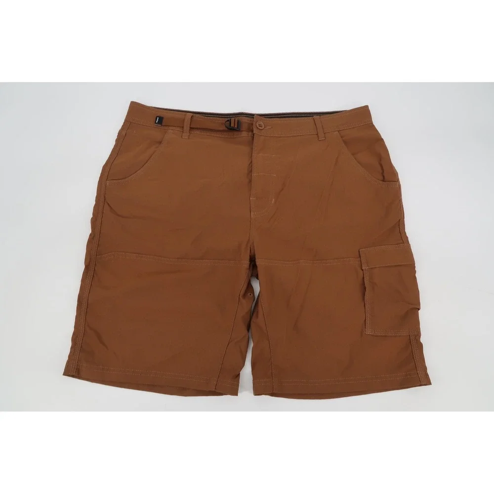 prAna Stretch Zion Cargo Shorts II Mens 38 Brown Hiking Outdoor 10
